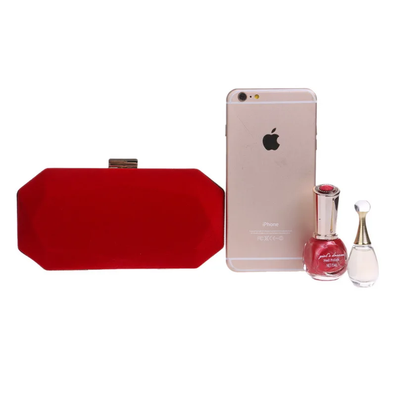 Бархатные вечерние сумки от бренда GLOIG черный красный синий фиолетовый смешанный