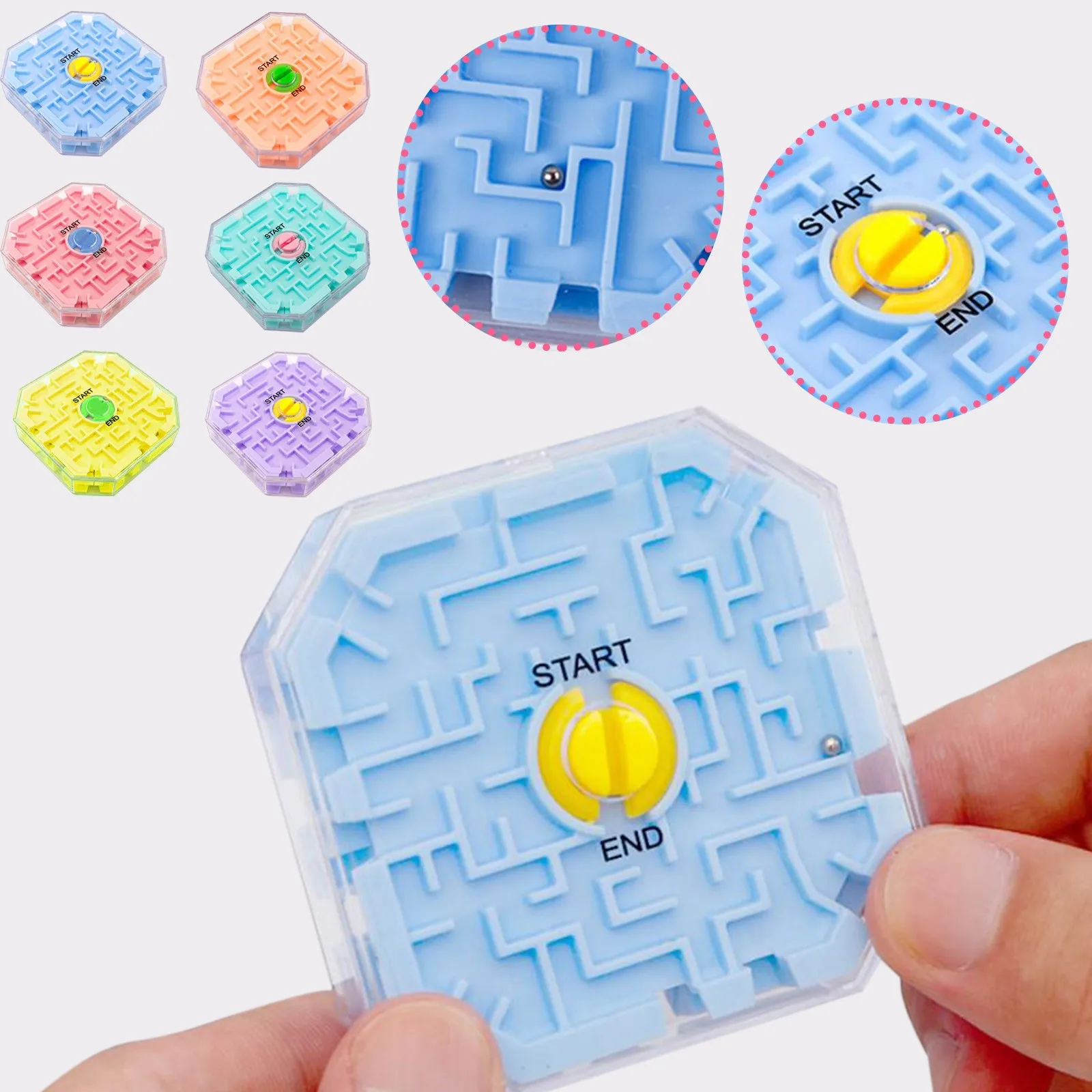 3D Gravity Memory Sequential Maze Ball Puzzle Toy Gifts For Kids Adults