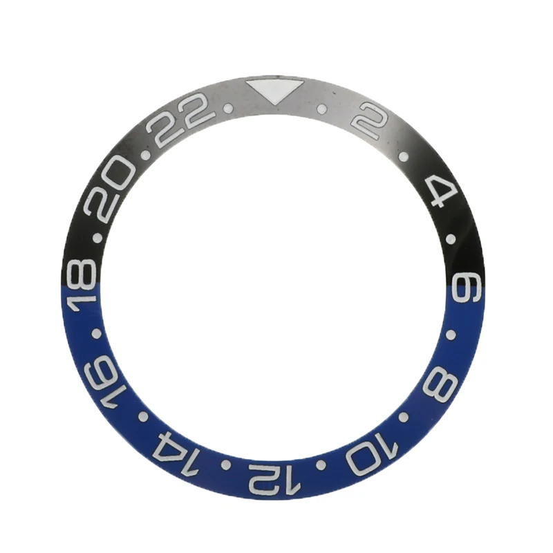 

38mm Black Blue Ceramic Watch Bezel In Watch Face Watch Ring Insert Fit 40mm Automatic Movement Watch Replacement Accessories