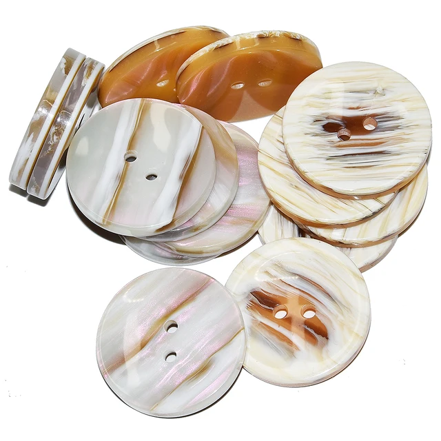 Mimicking Nacre Suit Resin Buttons