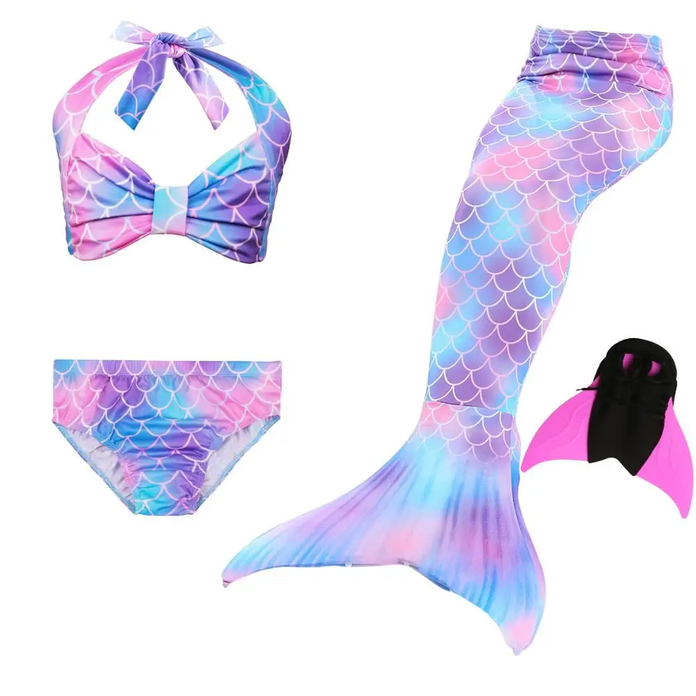 Hot-Children-Swimming-Mermaid-Tails-With-Monofin-Costume-Girls-Kids-Swimsuit-Ariel-Swimmable-Mermaid-Tail-for(13)