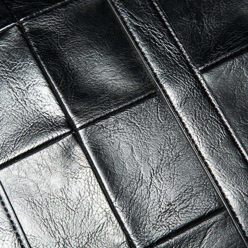 Cowhide Leather Briefcase Mens Leather Handbags Crossbody Bags Men's High Quality Luxury Business Leather Messenger Bags Laptop