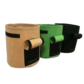 

Large Non-Woven Plant Growth Bag Vegetable Planting Seedling Pot DIY Potatoes Flower Pot Tomato Peanut Plant Growth Bag