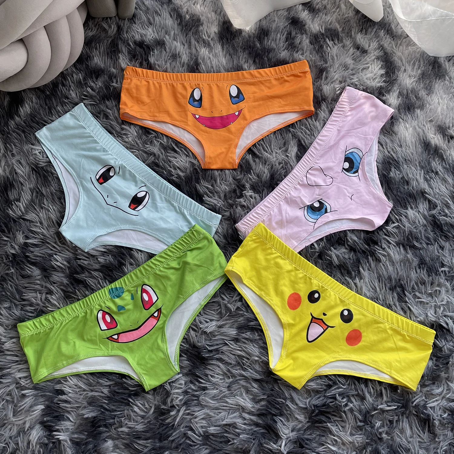 Buy Pikachu Cartoon Pokemon Sexy Low-waist Hipster Underwear