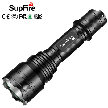 

Supfire X5 with Luminus SST40 W LED Flashlight High Powerful Torch Portable Lamp Tactical Flashlight Linterna Led 18650 Lantern