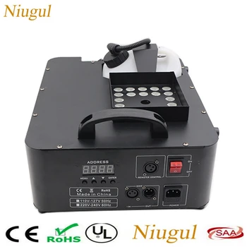 

1500W DMX512 Fog Machine 24X9W LED RGB Pyro Vertical Smoke Machine Professional Fogger For Stage Party Club Halloween Equipment