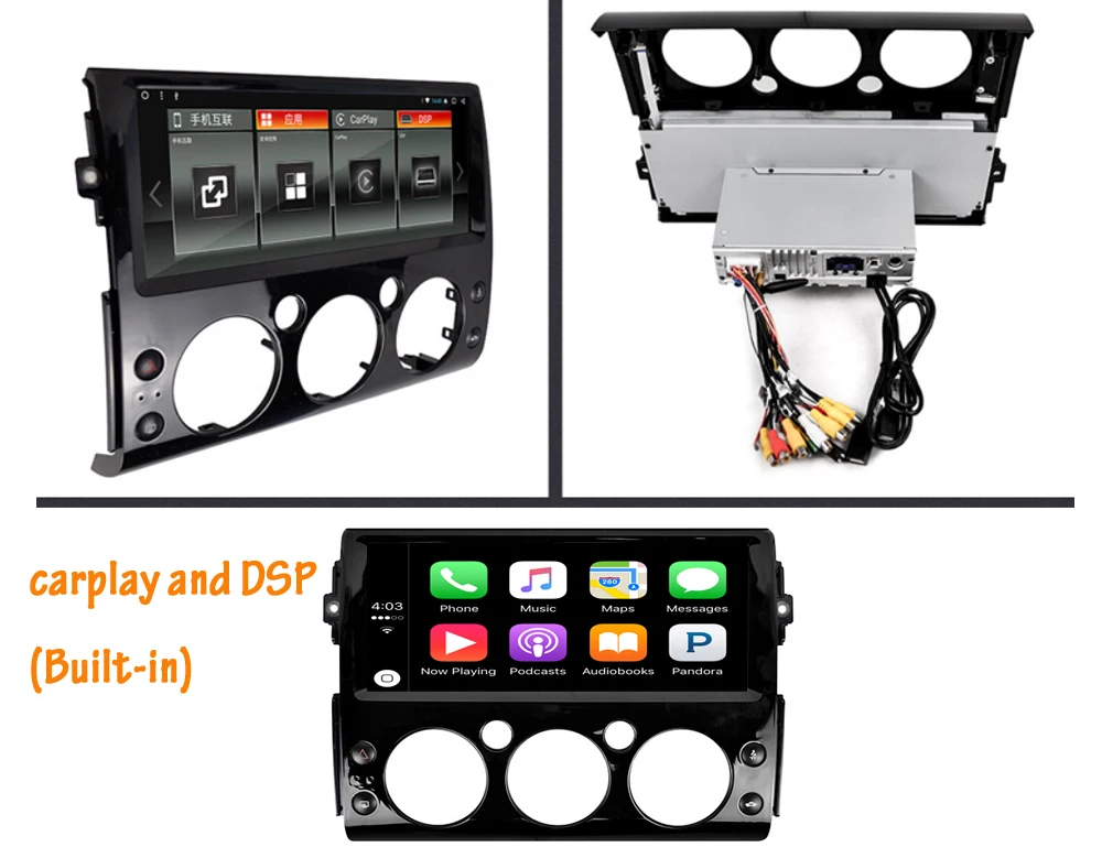 Liislee Android для Toyota FJ Cruiser XJ10 2006~ стерео автомобильный экран Встроенный Carplay DSP gps навигационная карта навигация Мультимедиа