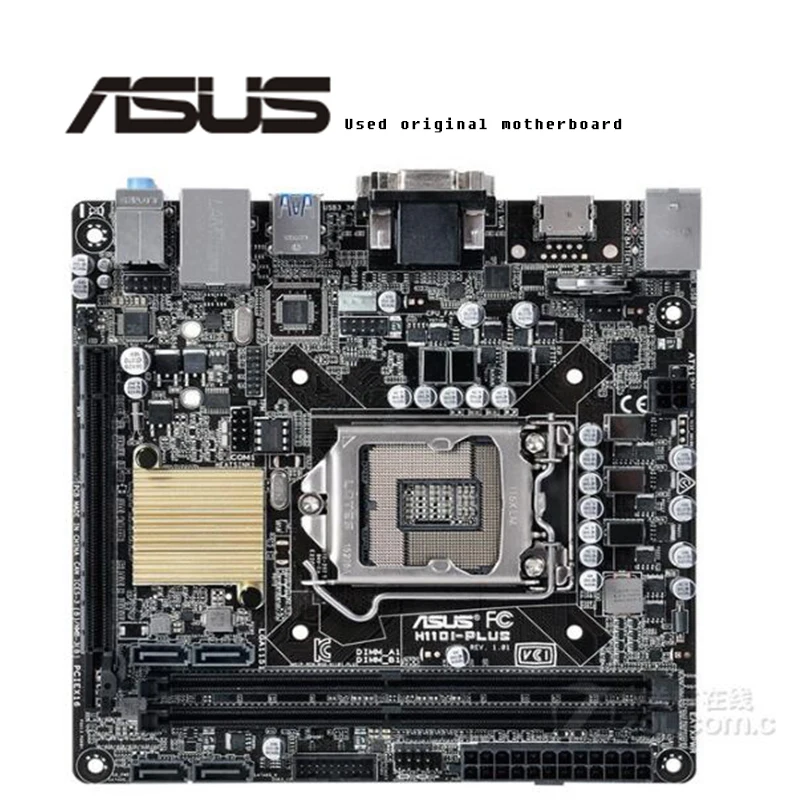 Для Asus H110I-PLUS оригинальная б/у Материнская плата Intel H110 H110M DDR4 LGA 1151 i7/i5/i3 USB3.0 SATA3 |