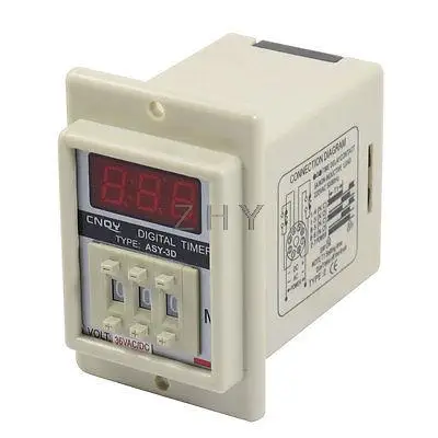 

AC/DC 36V 8 Pin 0.1-99.9 Minutes Digital Timer Time Delay Relay Beige ASY-3D