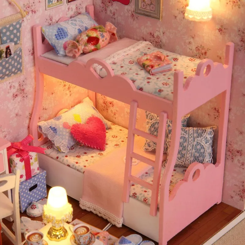

Villa Model Fight Toy Assembly House Little Princess Character 6-14-Year-Old Girl Children Multi-functional
