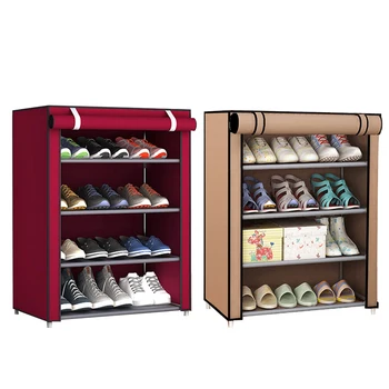 

5-layer Assembled Shoe Rack Dust-proof Storage Shoe Cabinet Home Shoe Stand Dormitory Simple Storage Shelf Organizer Holder