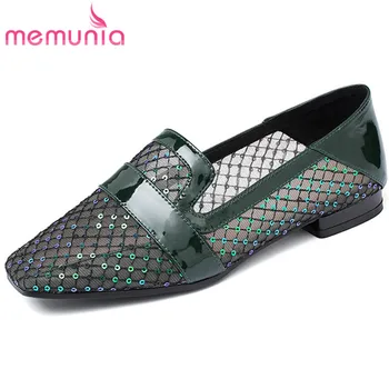 

MEMUNIA 2020 new arrival flat shoes women Breathable lace casual shoes spring summer simple comfortable single shoes woman
