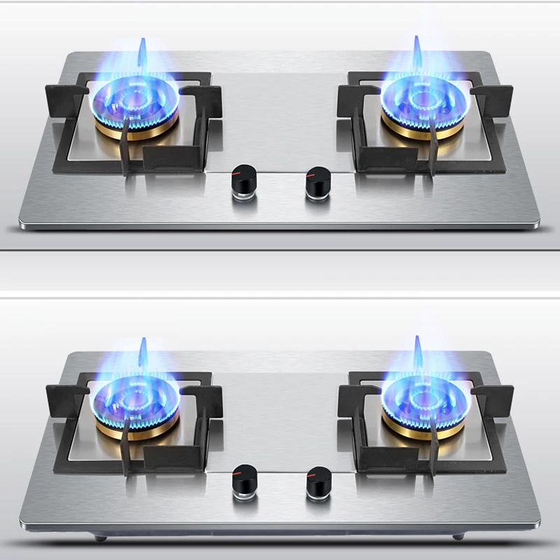 5KW Embedded Gas Stoves Stainless Steel Gas Cooker High-grade Cooktop Kitchen Equipment Stove 3