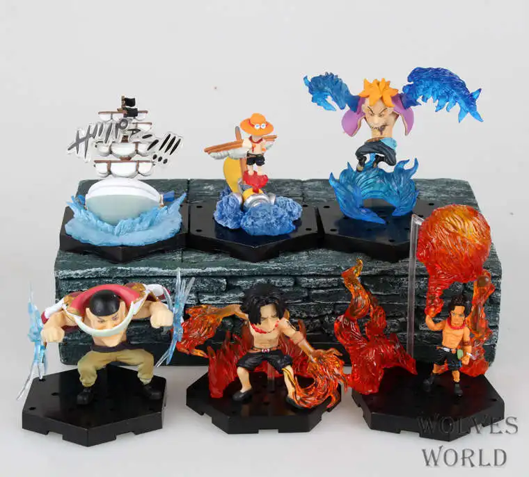 One piece/one piece Ace Memories Article Cute 6-Ace белая борода Феникс кран машина в коробке гаражный комплект