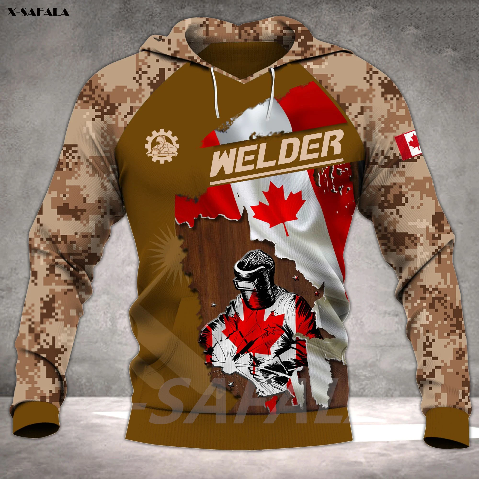 Sudadera con capucha para hombre y mujer, con estampado 3D de WELDER Pun Jobs Collection