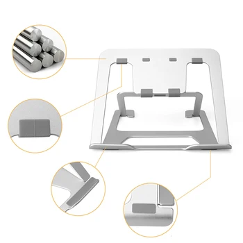 

Aluminum Alloy Foldable Laptop Tablet Stand For 10-17 inch Desktop Stand Notebook Holder Heat Dissipation Base