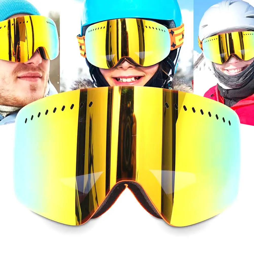 

Ski Goggles Double Layers UV Protection Big Lens Anti-fog Ski Mask Glasses Skiing for Men Women Snowboard Snowmobile Goggles