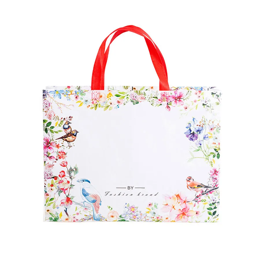 Новые цветы складной нетканый тканевая сумка-шоппер многоразовый тотализатор сумка женский дорожный органайзер для хранения сумка на плечо