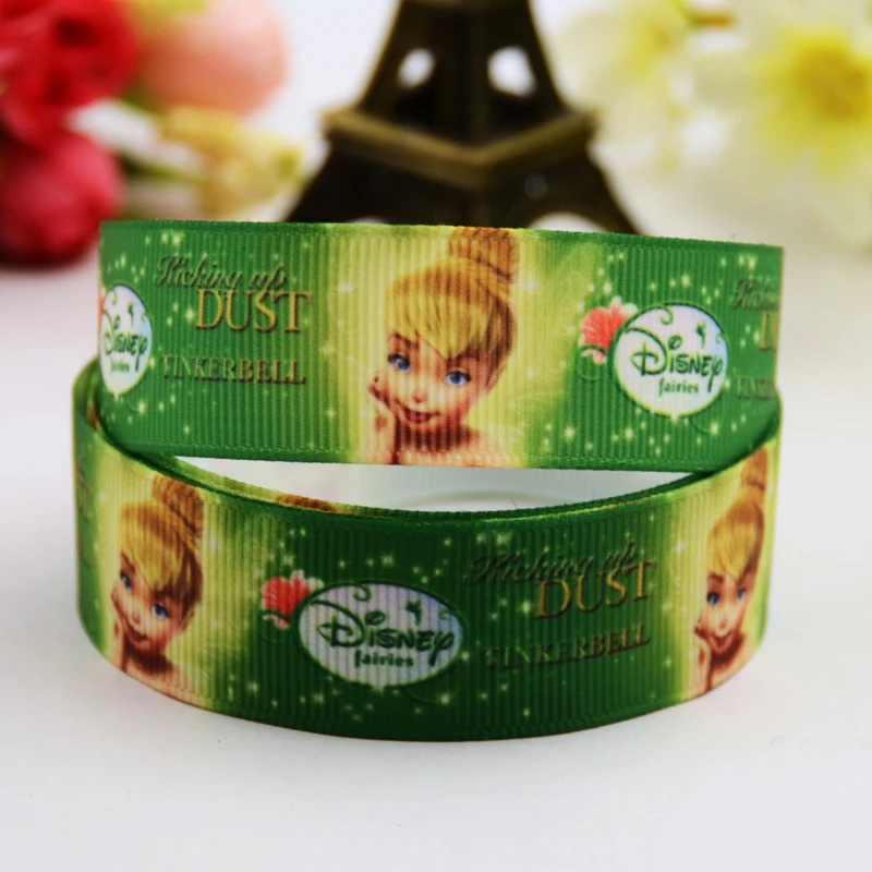 22 мм 25 мм 38 мм 75 мм Ruban Tinker Bell вечерние ленты для украшения 10 ярдов Mul110