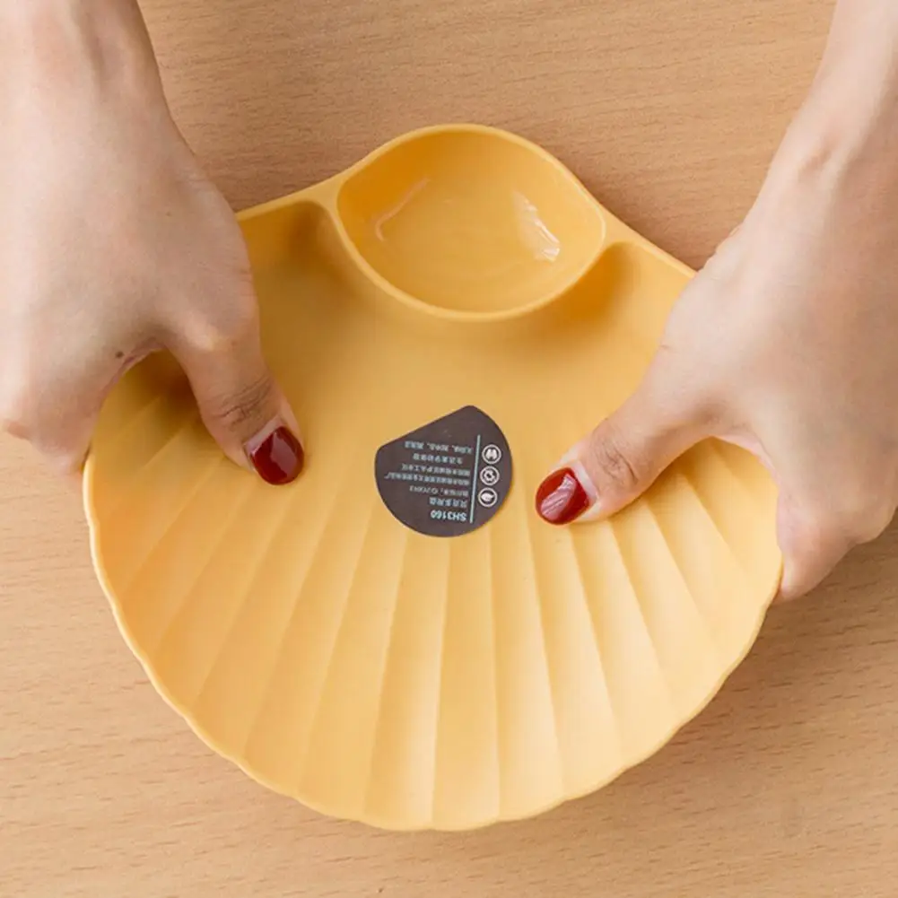 Desktop Receive Dish Kitchen Plate Shall Shape Unbreakable Portable Cake Fruit Dessert Tableware Tray Kitchen Accessory