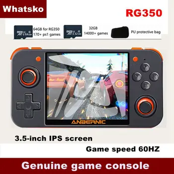 

New ANBERNIC Retro Game RG350 Video Game Handheld game console MINI 64 Bit 3.5 inch IPS Screen 16G Game Player RG 350 PS1 RG350M