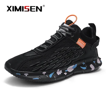 

XIMISEN Fashion shoe Men's Hip Hop Street Dance Shoes Graffiti Chunky Sneakers Casual Mesh Shoes Boys Zapatos Hombre