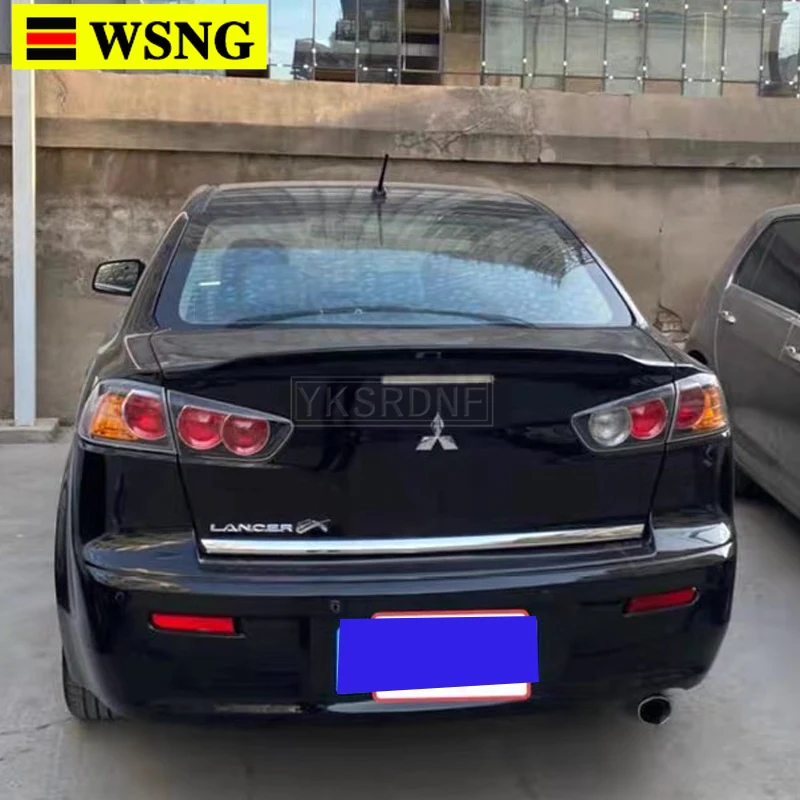 Спойлер для Mitsubishi Lancer EX Evo 2008 - 2015 из АБС-пластика неокрашенный оформление