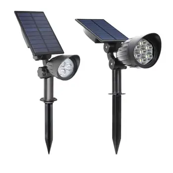 

3/7 LED Solar light Lamp Powered Adjustable Solar Spotlight In-Ground IP65 Waterproof Landscape Wall Light Outdoor Lighting