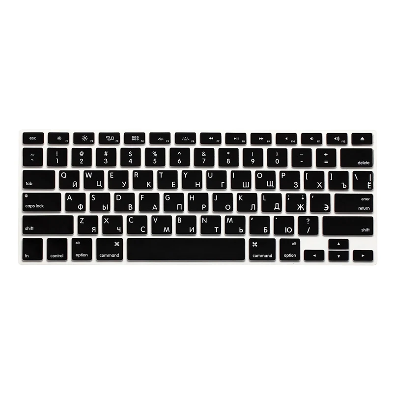 Русский дизайн, наклейки на клавиатуру, защитный чехол для Apple Macbook Air 11 13 Pro 13,3 15,4 retina 12 для Mac Pro 13 W. Touch Bar - Цвет: RUUSBLA