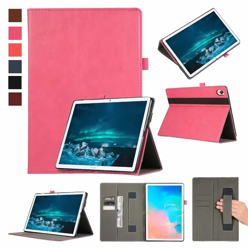 RoseRed Для huawei MediaPad M6 10,7 Чехол Премиум кожаный чехол с подставкой Чехол для huawei MediaPad M6 10,7 дюймов планшет - Цвет: RoseRed