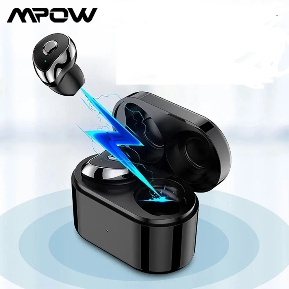 Мини близнецы Mpow TWS SE6 Беспроводной наушники Bluetooth 5 0 стерео Бас Шум снижение