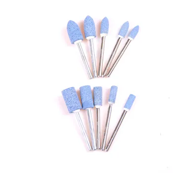 

ZLinKJ 10pc/lot Blue Multi Tool Abrasive Mounted Stone Set Rotary Grinding Burr Wheel 1/8 Shank Grinder Power Tools