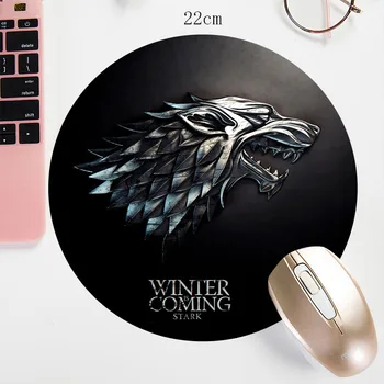 

Game Of Thrones Custom Round Mousepad Small Size Otaku DIY Gaming Mouse pad Gamer Locking Edge Non-Skid Office Notebook Mat