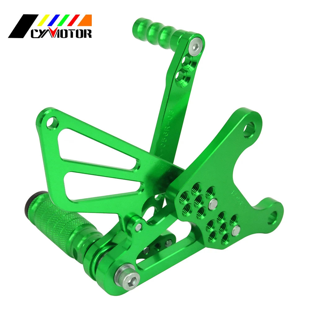Мотоцикл с ЧПУ Регулируемые подножки для KAWASAKI NINJA ZX6R ZX 6R ZX-6R 2005 2006 2007 2008 05 06 07 08