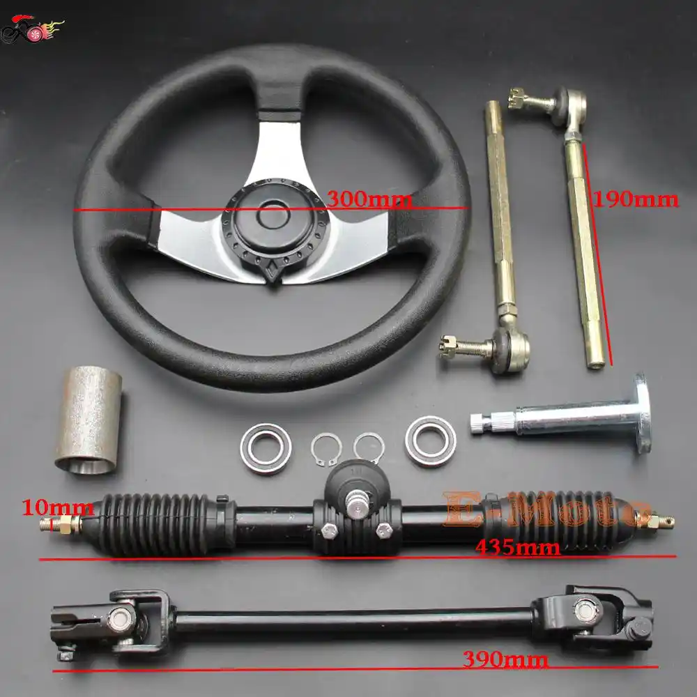 GO KART KARTING ATV UTV Buggy 5inch Wheel 32CM Steering Gear Rack