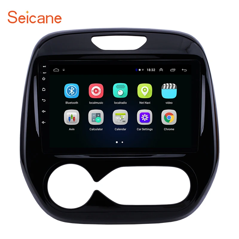 Seicane Android 8,1 авто радио 2din 9 дюймов Автомобильный gps мультимедийный плеер для Renault Captur CLIO samsung QM3 Руководство A/C 2011