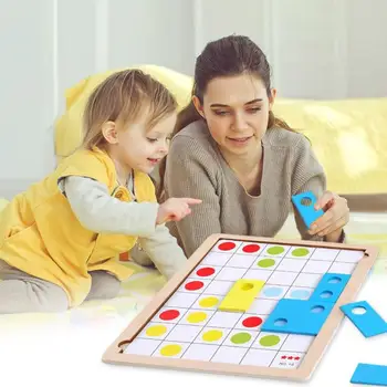 

Logical Thinking Box Game Suite Early Education Cultivate Patience Development Toy Childhood Blocks Toy Wooden Geometry Puzzle