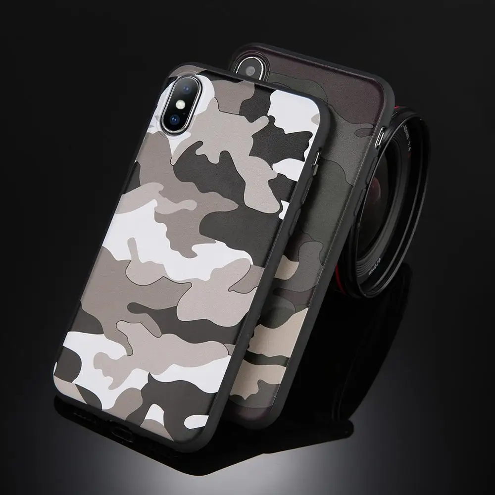 Leewinda, военный камуфляжный чехол для iPhone 6, 6 S, 7, 8 Plus, X, XR, XS Max, чехол, армейский зеленый камуфляж, мягкий ТПУ чехол для телефона