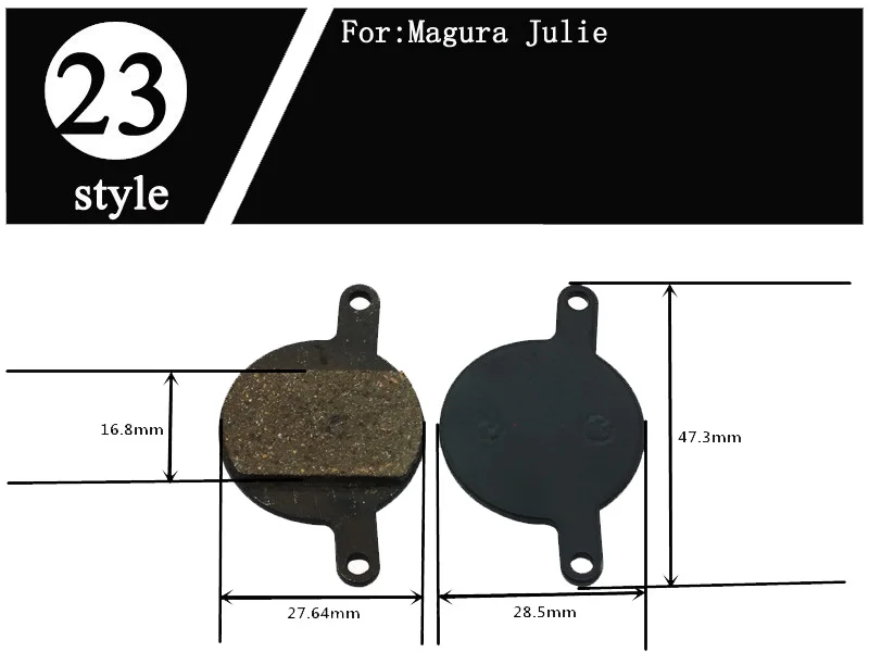Style 23 2pair 2 пары велосипедных дисковых тормозных колодок для Shimano M355 M810 M755 Hayes Avid E1 E7 BB7 J3 код R2011- Tektro Magura Formula ZOOM - Цвет: Style 23 2pair