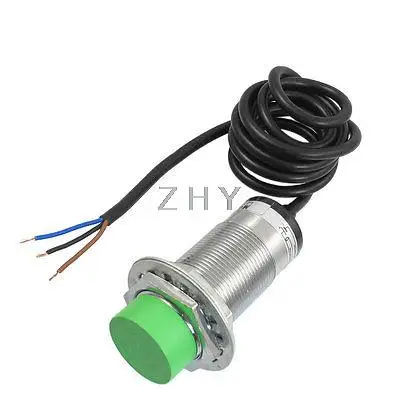 

6-36VDC 300mA 15mm Sensor NPN NC 3 Wires Green Head Proximity Switch