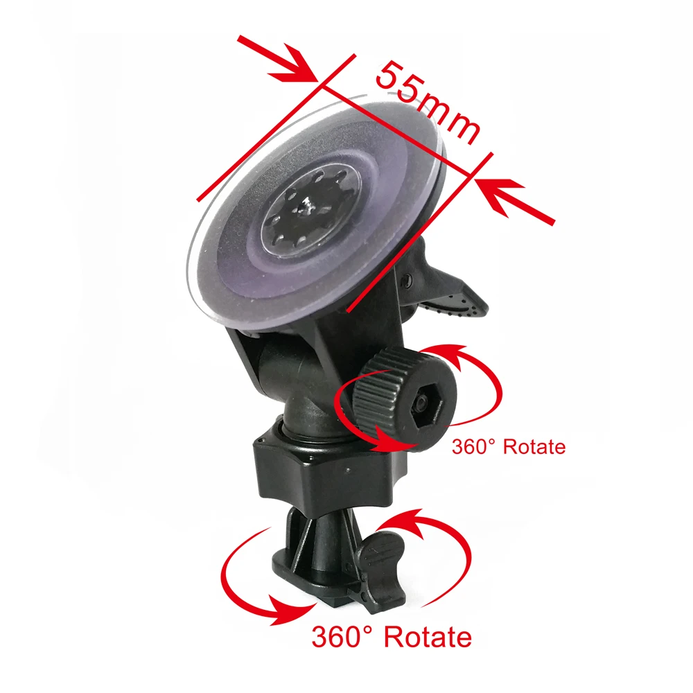 YI Dash Camera Mount Holder Vehicle Video Recorder/Car DVR Camera Windshield & Dashboard Suction Mount Holder