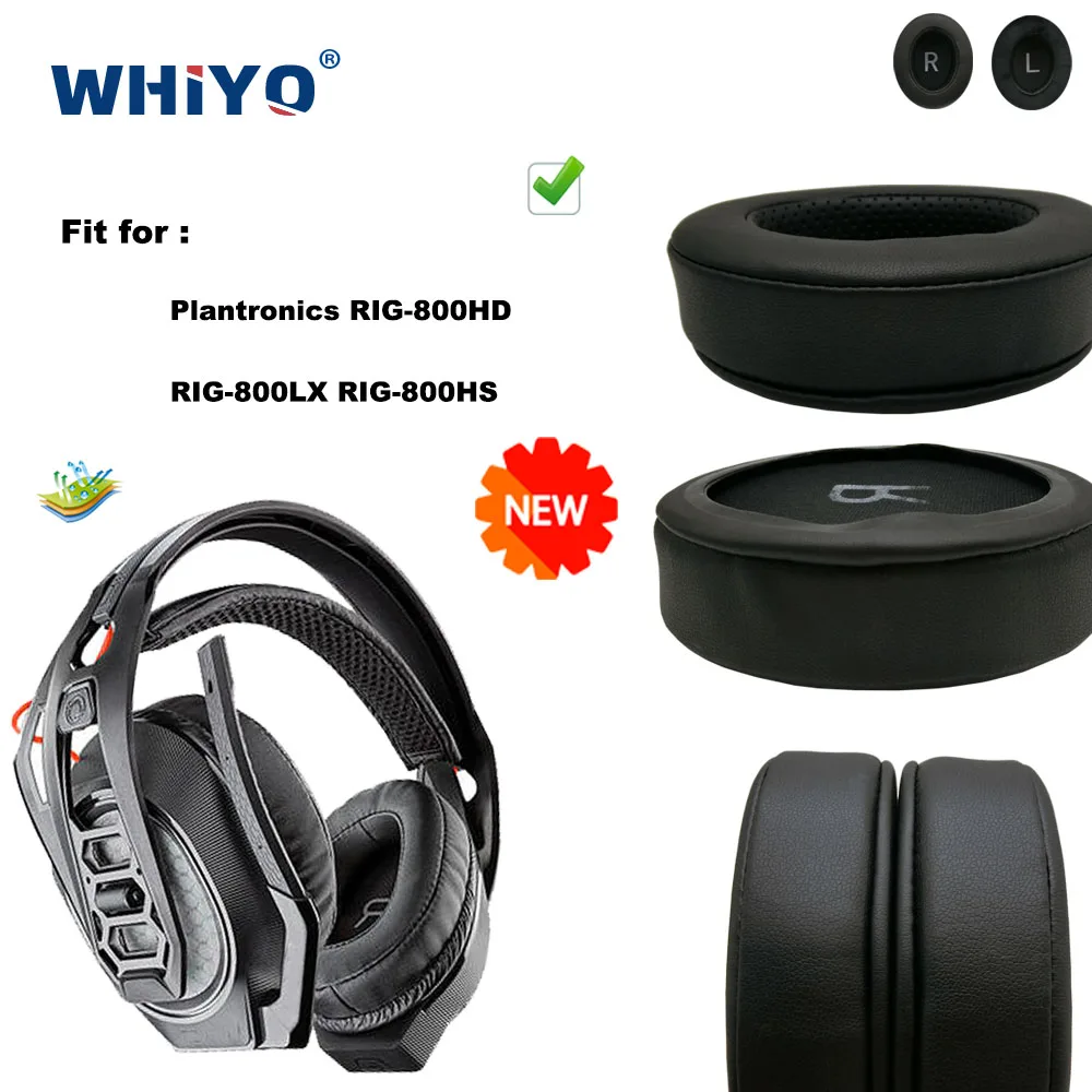 

New Upgrade Replacement Ear Pads for Plantronics RIG 800HD 800LX 800HS Headset Parts Leather Cushion Velvet Earmuff Earphone