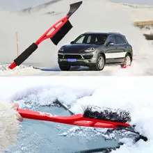 2-в-1 скребок для льда автомобиля щетка для очистки снега удаление лопатка ручка окна автомобиля зимние очиститель