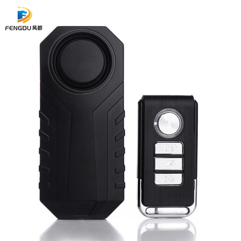 

113dB Wireless Bicycle Lock Anti-Theft Vibration Motorcycle Bicycle Waterproof Security Bike Alarm with Remote