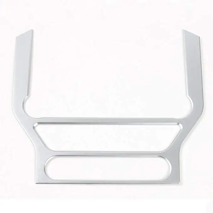 For Ford Mustang ABS Car Radio Dashboard GPS Frame Panel Cover Navigation Frame Cover Trim Stickers - Цвет: white