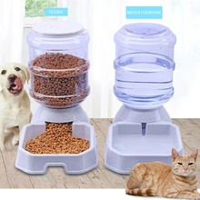 3.8л пластиковый питомец Автоматическая питательная поилка для собак кошек Питьевая миска с рисунком животного миска для воды щенок котенок автоматические поилки