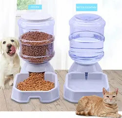 3.8L пластиковая автокормушка для домашних животных поилки собака кошка Питьевая миска с рисунком животного миска для воды щенок котенок