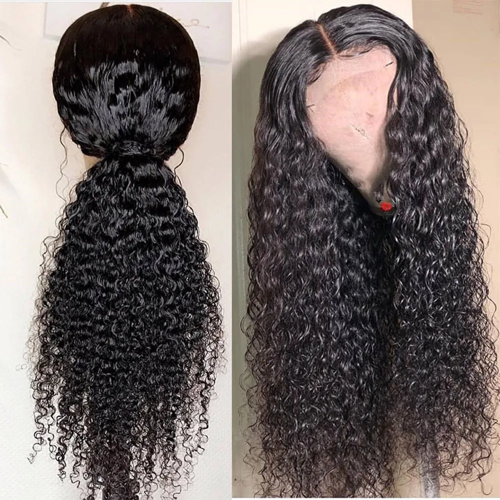 MIHAIR бразильские волосы глубокая волна Кружева передние парики 150% Remy человеческие волосы средний коэффициент парики 13х4 кружевные парики с детскими волосами швейцарские кружева