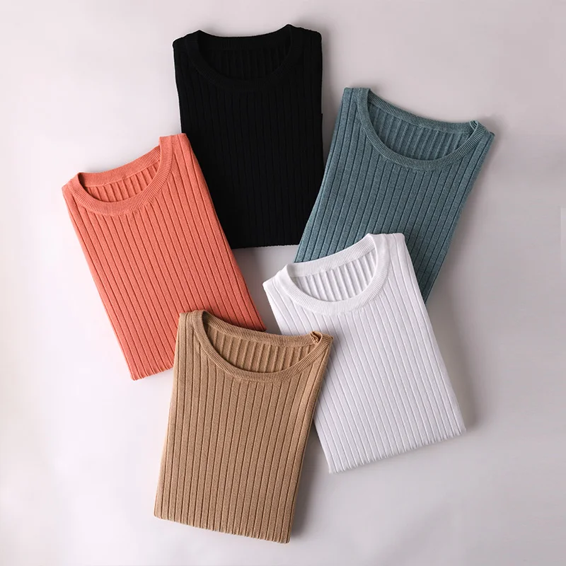 

adohon 2020 woman Shortsleeves summer sweaters knitted Pullover jumper High Quality Female knitwear O-neck cool comfortable blue