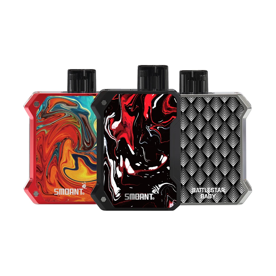 Smoant Battlestar Baby Pod Vape комплект 750 мАч 15 мощность 2 мл с Ом Ni80/Ом сетчатая катушка ручка